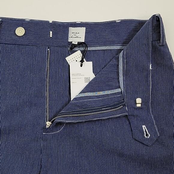Max 'N Chester Jeffery B Indigo Fineline Blue Pinstripe Pants 36 RUNS SMALL - Picture 6 of 15